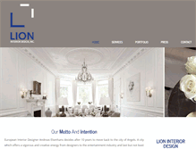 Tablet Screenshot of lion-interiordesign.com